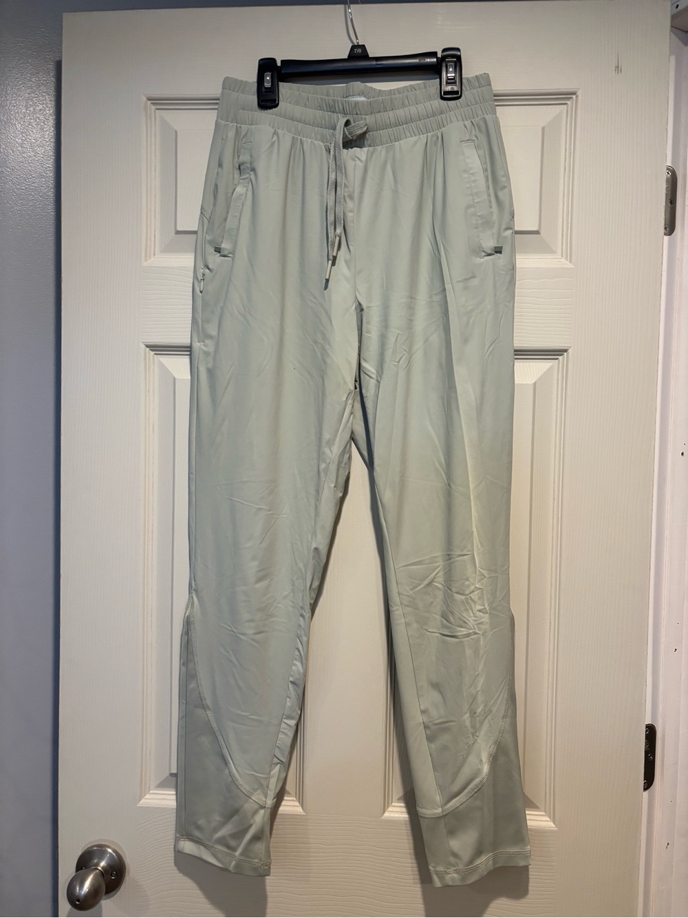 Women's Light Sage Drawstring Track Joggers
